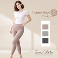 Merino Wool Thermal Tights for Women | Soft Warm Winter Knit Leggings | Cozy High-Stretch Pantyhose for Cold Weather Outfits and Layering